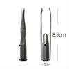 "Светодиодный пинцет для бровей из нержавеющей стали, профессиональный инструмент для красоты для стрижки бровей"