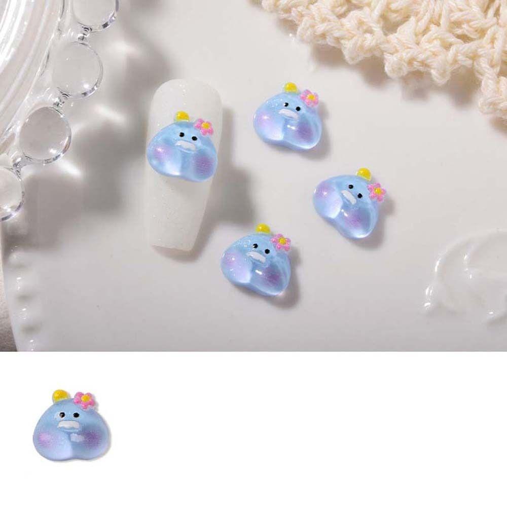 Rabbit Cartoon Nail Decorations Animal Nail Rhinestones 3D Nail Jewelry Cartoon Nail Drills