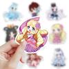 52 PCS Stickers Fairy Dream Leaf Lori Characters Including Princess Aizhen Suitable for Peripheral Decorations of Hand Accounts  Waterproof Stickers.