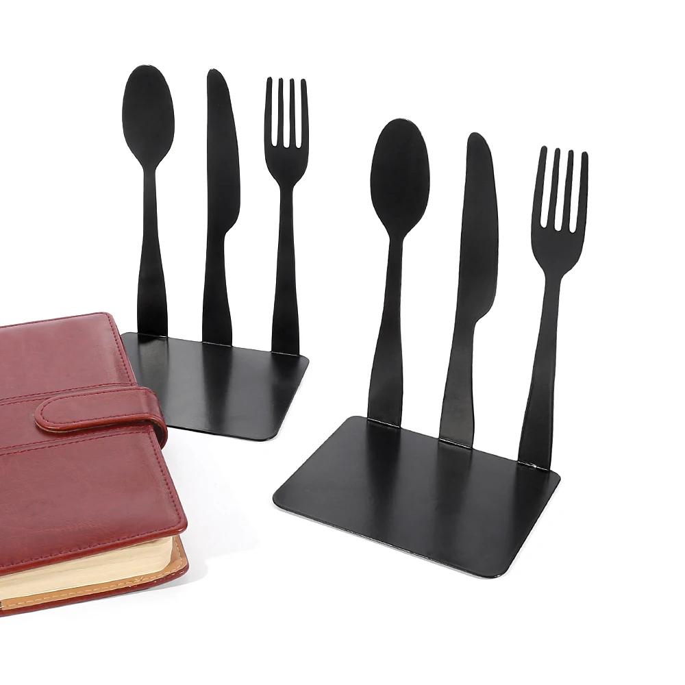 Tableware Hollow creative Bookends Personality Desktop Office Table Ornament Retractable Book Support Stationery Supplies