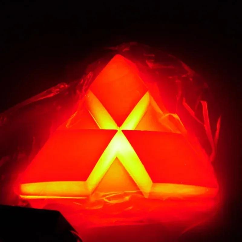 knpc3 Car Front Rear Emblem Glow 4D LED Badge Light for Mitsubishi Lancer 9 10 ASX L200 Colt Pajero Outlander Eclipse Accessories