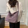 Zipper Nylon Shoulder Bag Korean Style Underarm Bag Versatile Large Capacity Tote Bag  School