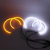 SMD Cotton Light Switchback LED Angel Eye Halo Ring Kit For BMW E60 E61 LCI 528i 530i 535i 550i M5 2007-2010 Halogen