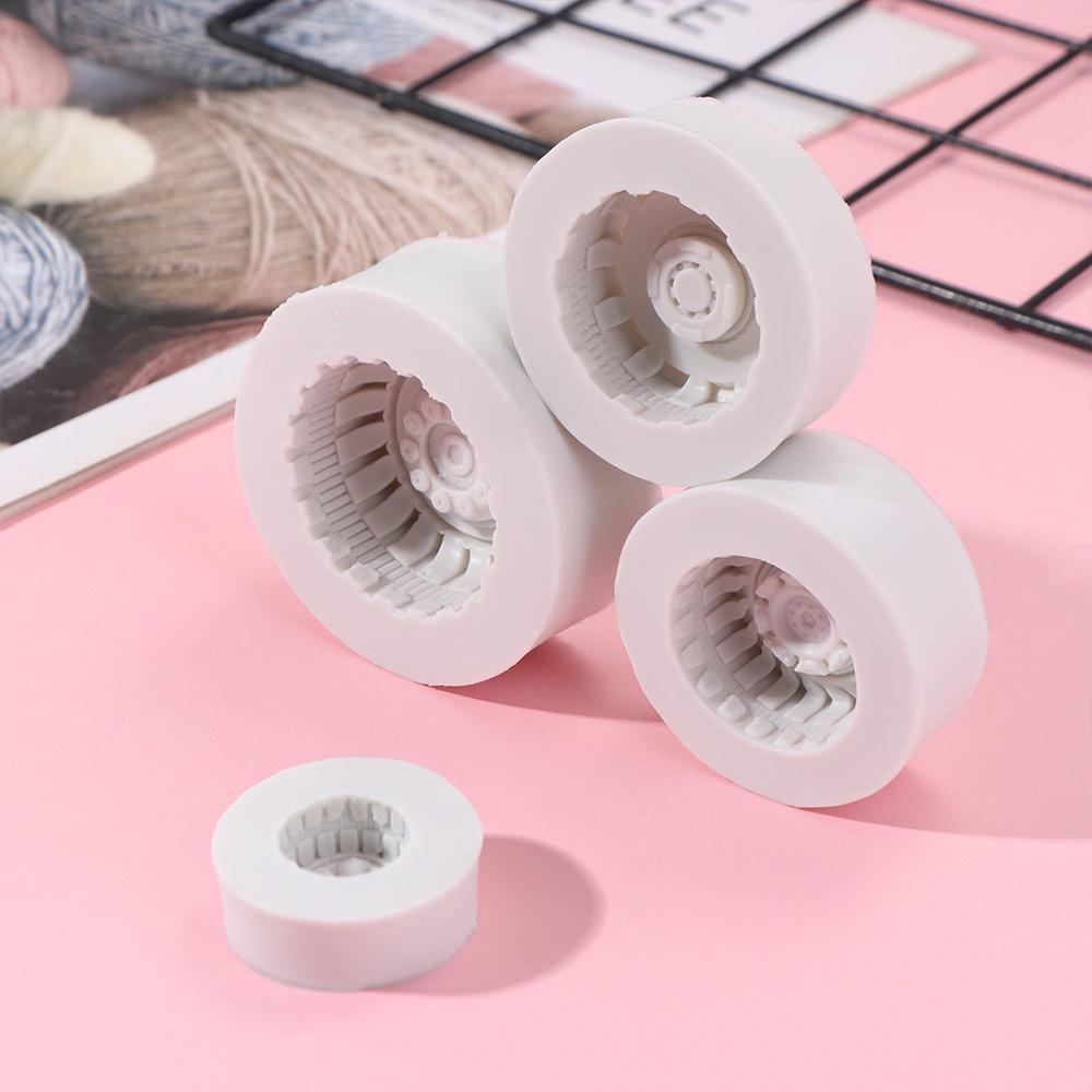 Clay Mold Car Tyre Shape Soap Mould Wheel Silicone Molds Baking Decorating Cakes Decorating Tools