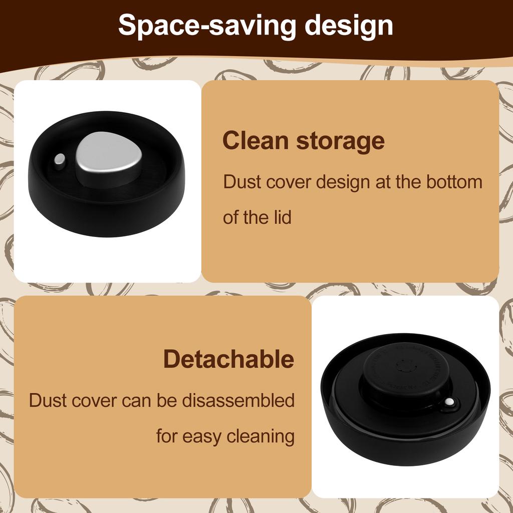 Вакуумный кувшин для кофейных зерен из нержавеющей стали 304, контейнер для хранения пищевых продуктов, кухонный, 1200 мл, вакуумная канистра для кофе