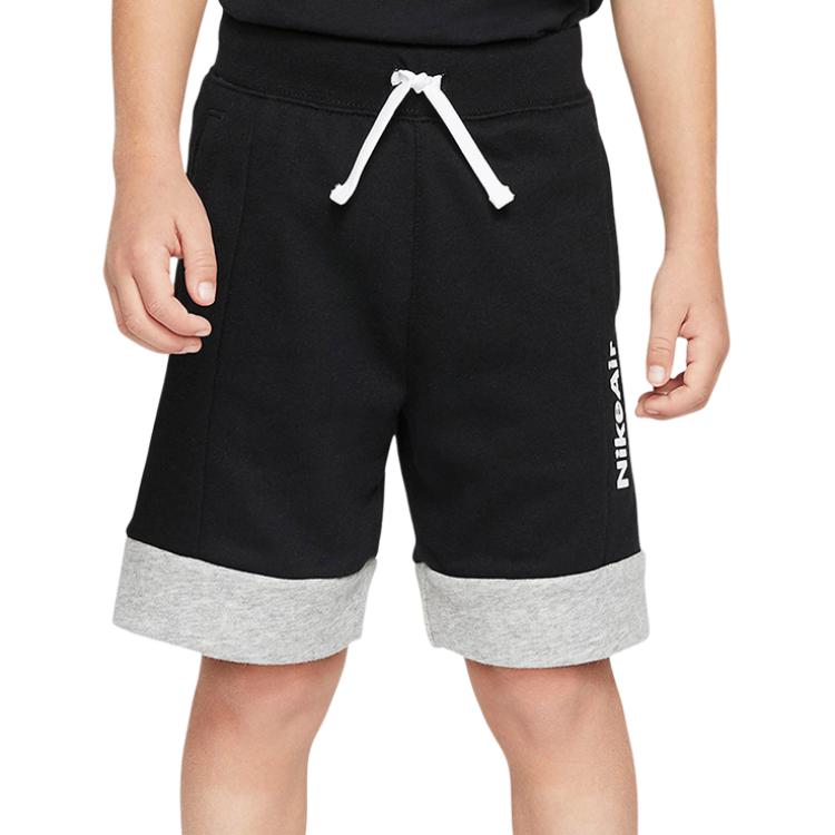 Nike Спортивные повседневные шорты с кружевной шнуровкой, свободные, дышащие, для детей, черные CV4465-010