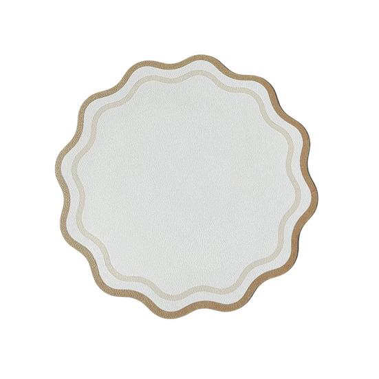 Салфетка из искусственной кожи с фестончатым краем, термостойкая, нескользящая, с теплоизоляцией, водонепроницаемая, для защиты и украшения обеденного стола, подставка, кухонные принадлежности