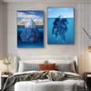 Скандинавский современный стиль, современные пейзажные постеры и принты, снежная гора, айсберг, настенная живопись на холсте, настенная картина для домашнего декора, без рамки
