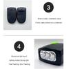 Safety Light Bicycle Horn Light 3 LEDs Bike Horns Bike Accessory Cycling Headlight  Bicycle