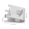 10Pcs Stainless Steel Freezer Shelf Clip Heavy Duty Shelf Support Pegs Mounting for Refrigerator Shelves Cabinet Cupboard
