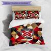 Fulham Football Printed 3 Pieces Bedding Set, Comfortable Skin Friendly Bedroom Duvet Cover Set