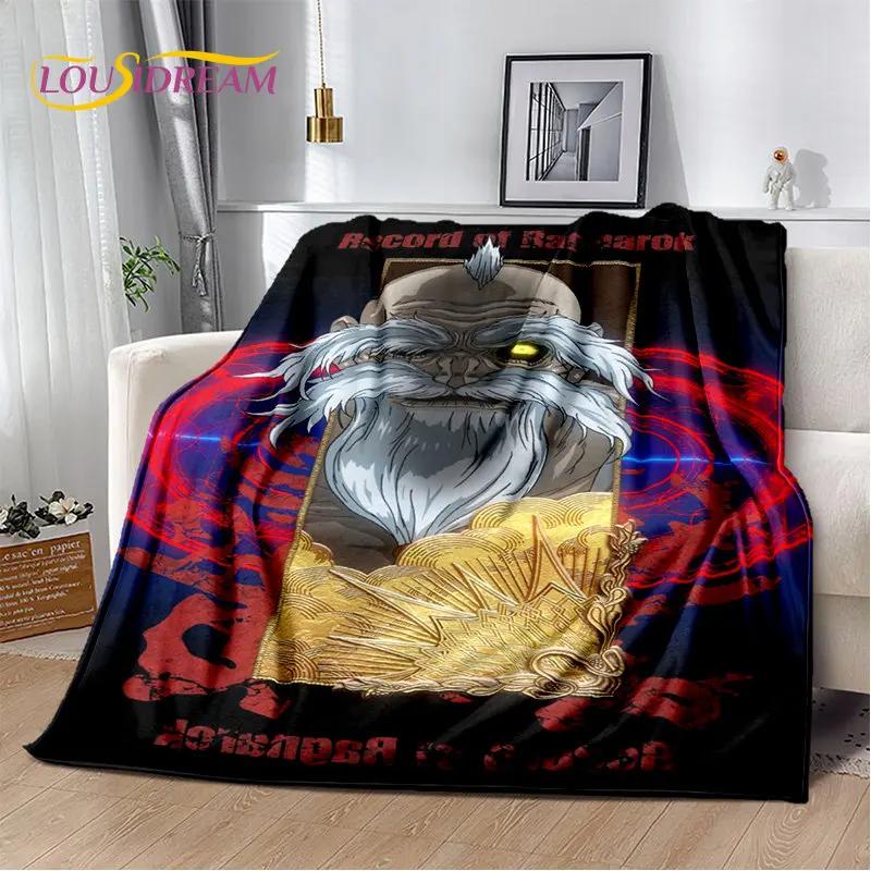 Record of Ragnarok Anime Cartoon Soft Plush Blanket,Flannel Blanket Throw Blanket for Living Room Bedroom Bed Sofa Picnic Cover