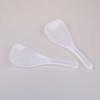 2Pcs Kitchen Non Stick Rice Paddle Hand Roll Spoons Clear Plastic Meal Spoons