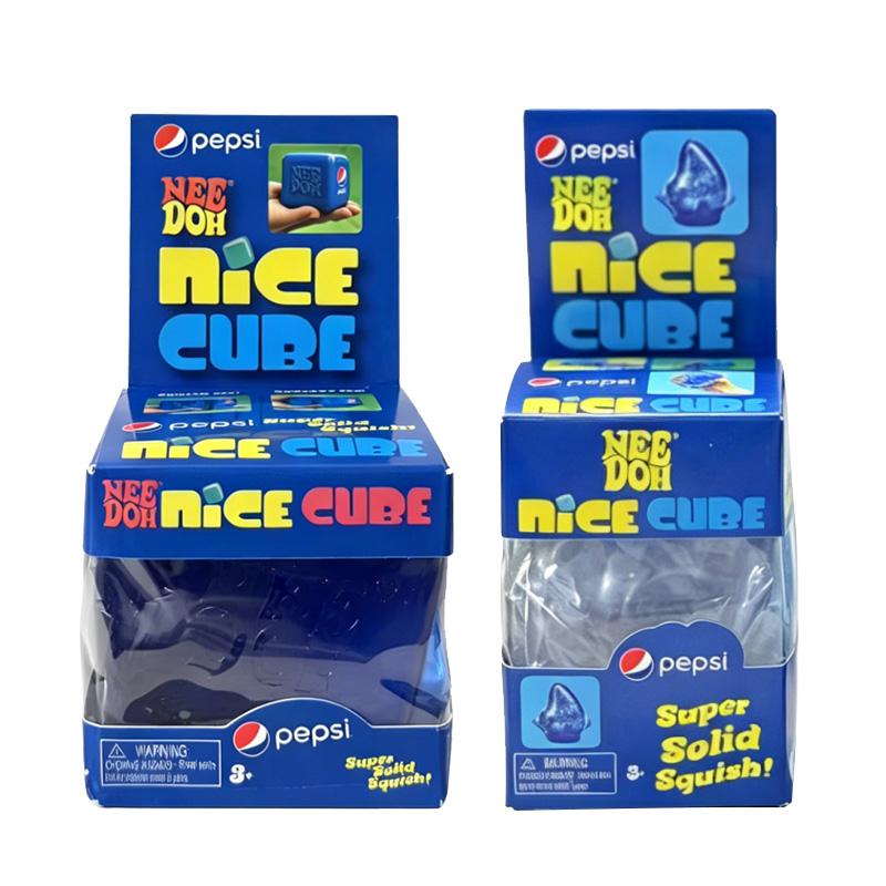 Needoh Dr Pepper Nice Cube Drop Аромат газировки Мальтоза Сквиши Игрушки Медленно поднимающиеся Снятие стресса Против тревожности Сенсорная игрушка для кончиков пальцев