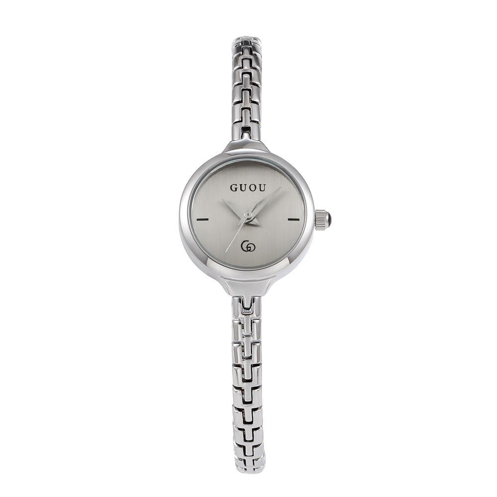 A sophisticated and elegant women's watch with a small dial and minimalist steel strap a new style for Elegant women's watch