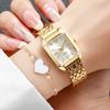 Xiaomi 2/5PCS Fashion Rectangle Women Quartz Watches Set Ladies Casual Roma Dial Watch Heart Jewelry Set Reloj Mujer (Without Box)
