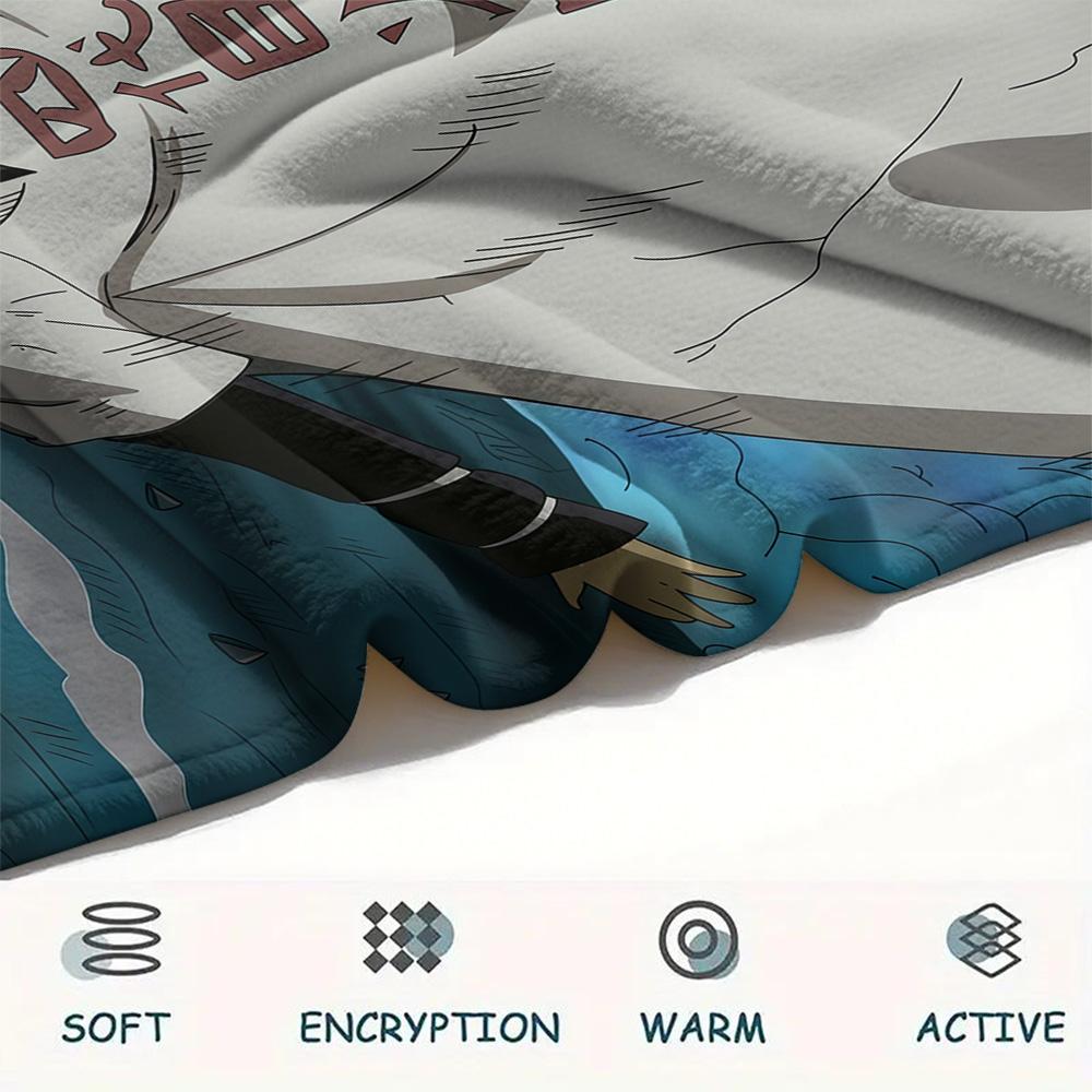 Minato Fourth Hokage Flannel Blanket, High quality Comfortable for All Seasons, Home Decor, Warmth and Comfort