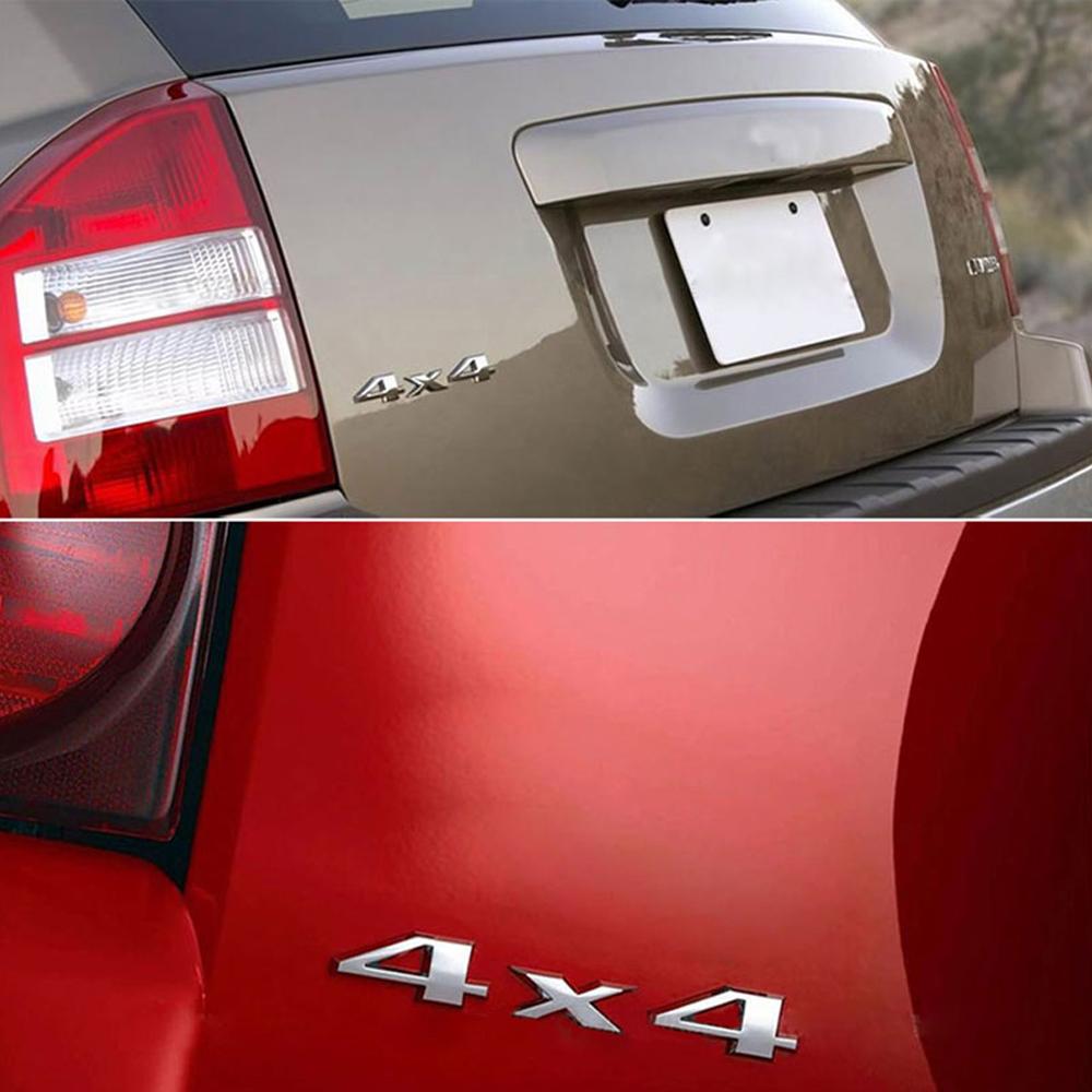 1Set 3D Chrome Car Stickers 4x4 LIMITED Tail Emblem Badge Decals Car Body Sticker for Jeep Grand Cherokee Wrangler Ford