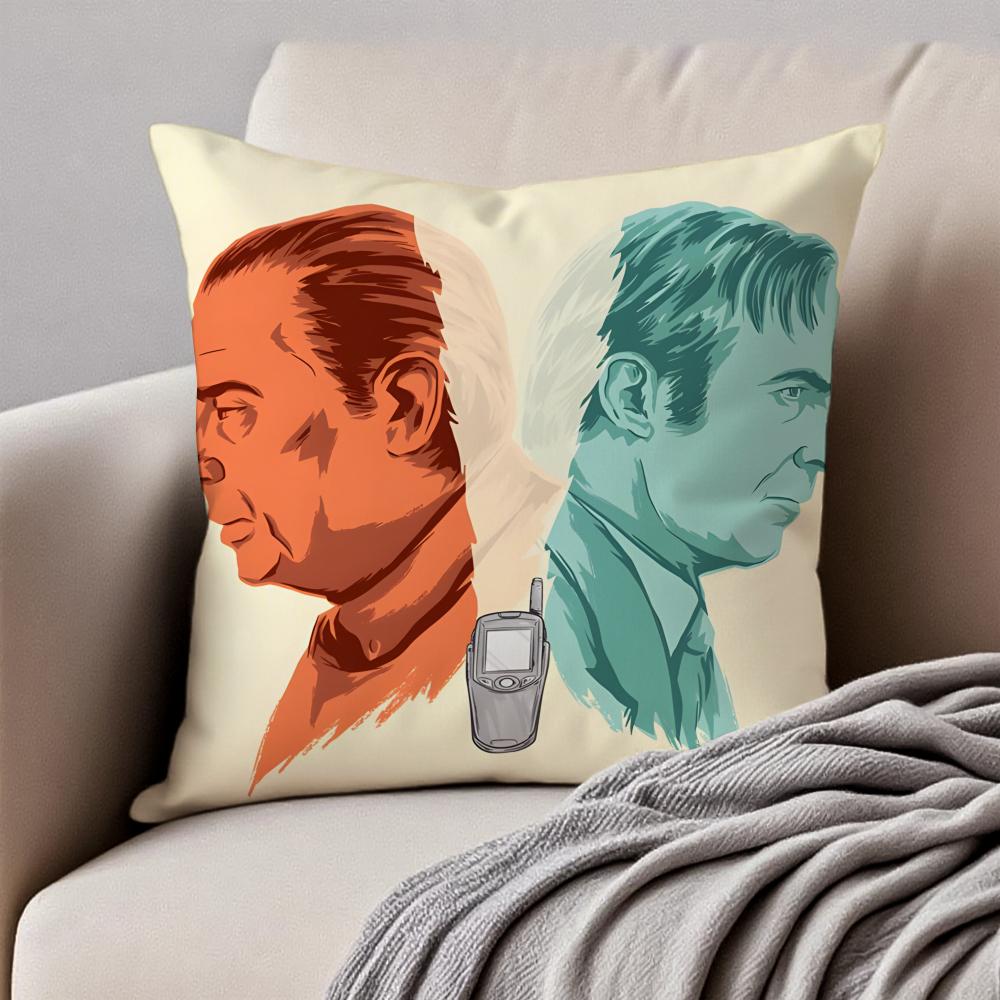 Crime American TV BBetter Call Saul Cushion Cover Pillowcase Antidustmite Invisible Zipper Short Plush Sofa Cushion