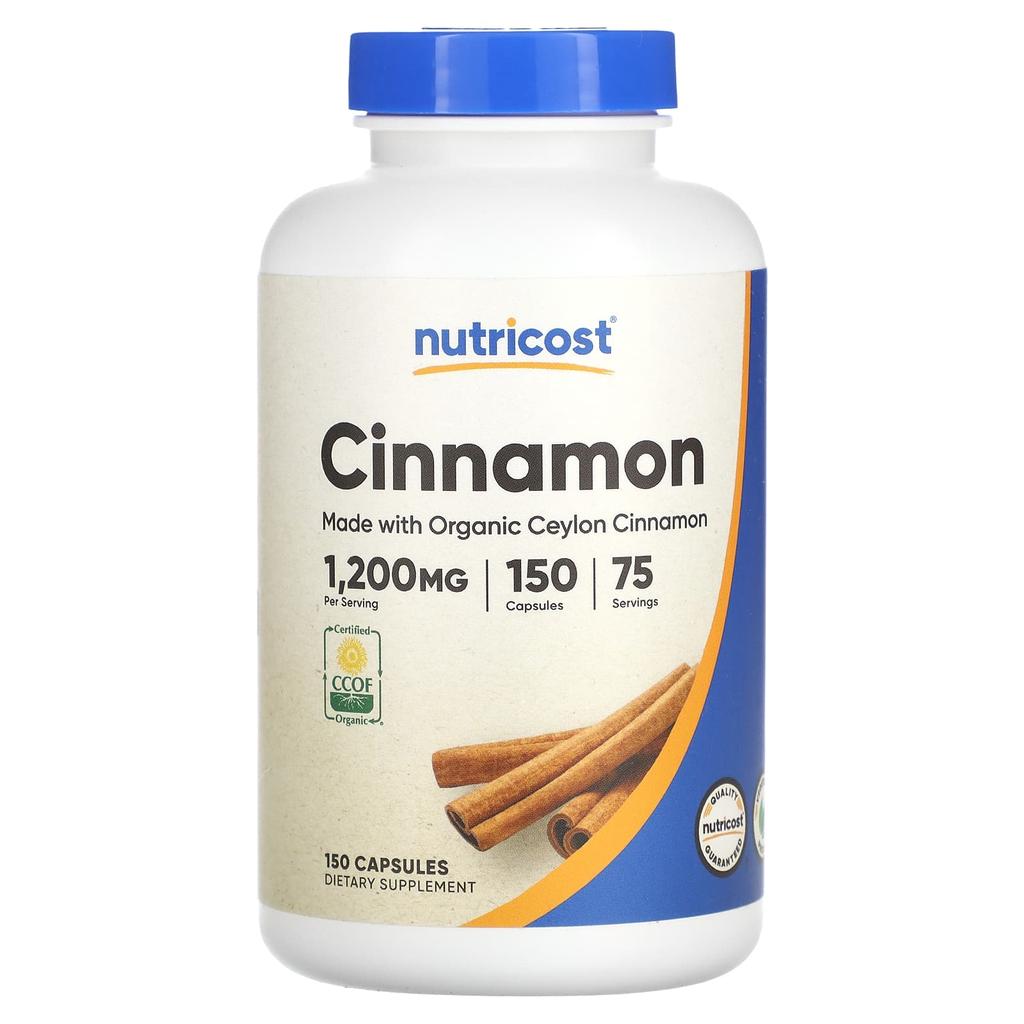 Cinnamon, 150 Capsules (600 Mg Per Capsule)