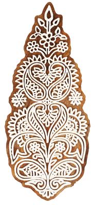 IBA Indianbeautifulart Текстильный печатный блок с мотивом азиатского блока, вырезанным вручную по дереву