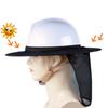 Строительная безопасность, светоотражающая каска, шейный щиток, шлем, солнцезащитный козырек, комплект со светоотражающими полосами, летняя защита от солнца, предотвращение солнечных ожогов