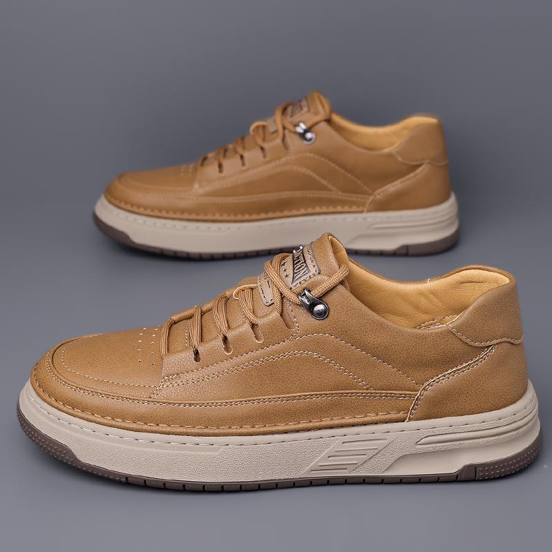 Классические мужские повседневные кожаные туфли на плоской подошве, дизайнерские туфли высокого качества 2024 года, модные универсальные повседневные туфли на платформе, британские туфли-оксфорды