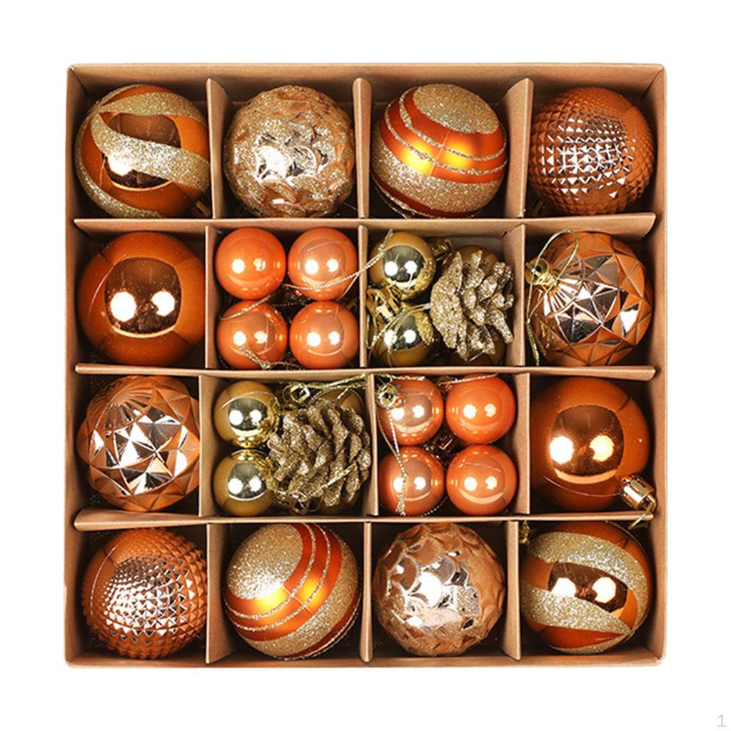 36 Pieces Christmas Ball Ornaments Tree Decorations Party Supplies Baubles for
