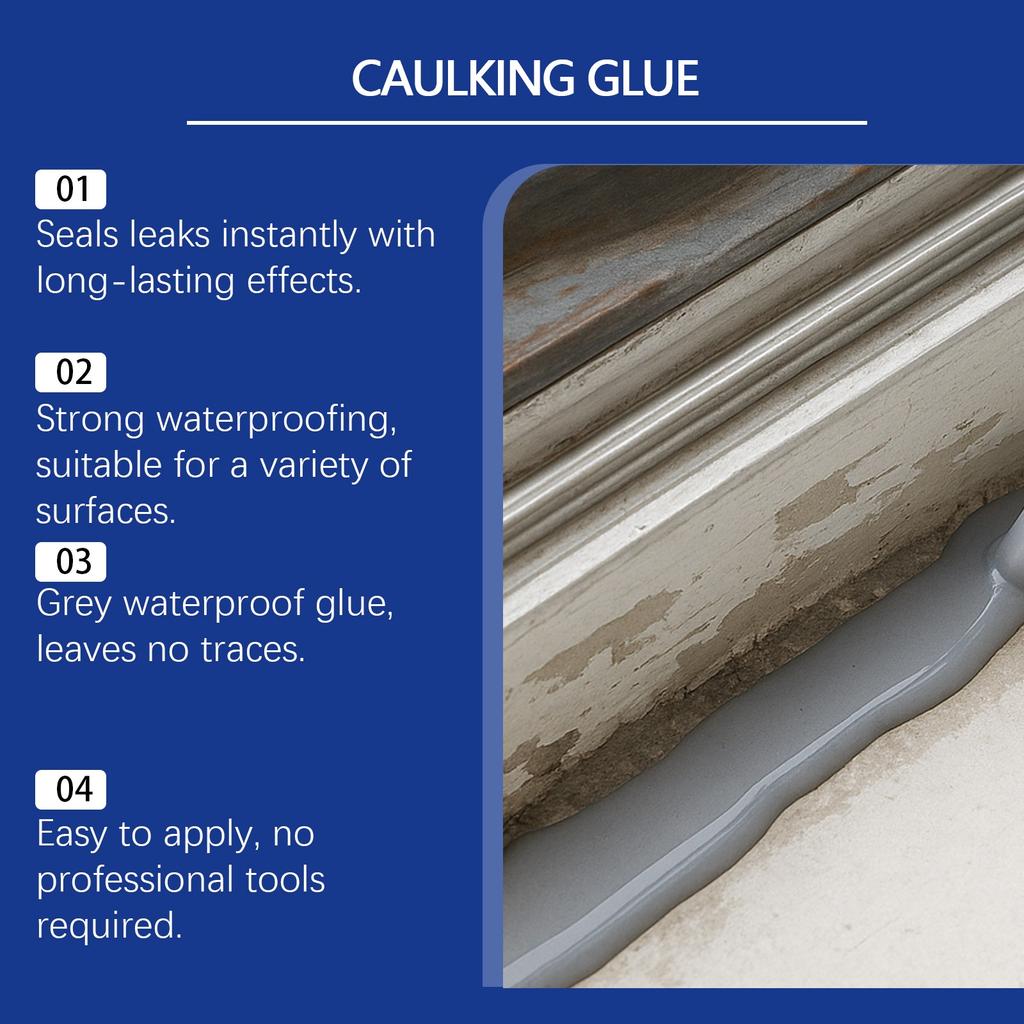 Waterproof Quick Drying Sealant For Home Roof And Wall Cracks, Leak-proof, Waterproof, Wear Resistant,