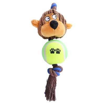 Игрушка-веревка для теннисного мяча Ranboer Dog Animal, тип A, 1 шт.