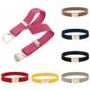Canvas Girl Solid Color Waist Belt Punch-free Waistband Children Stretch Belts Heart Shape Buckle