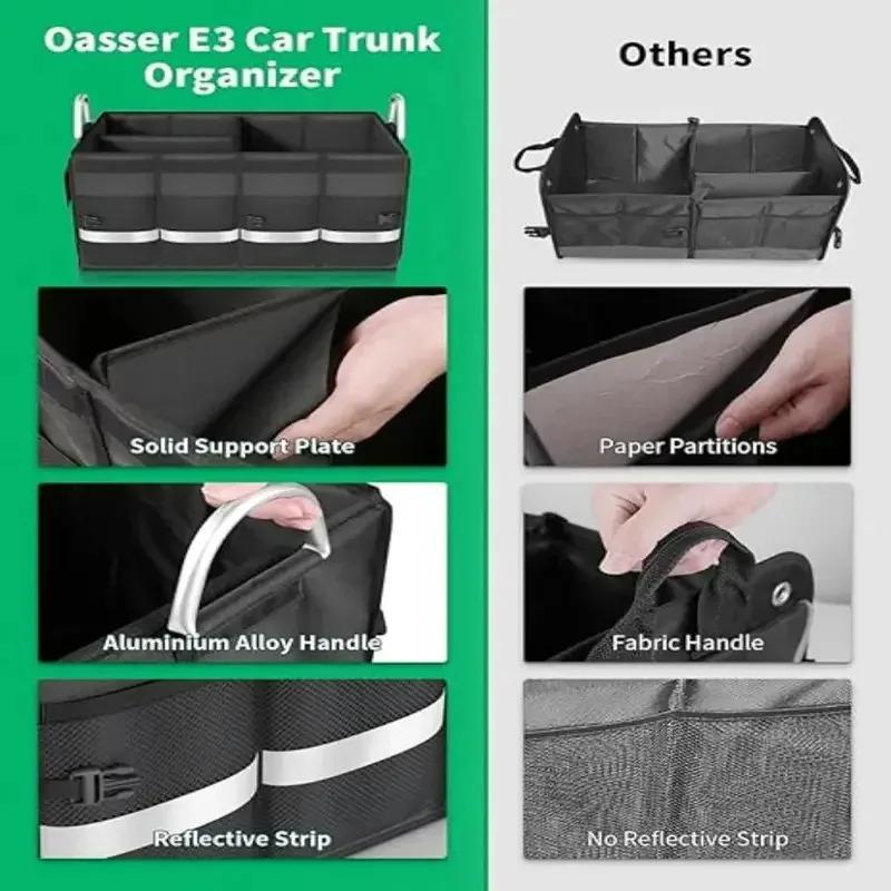 Ящик для хранения автомобиля большой емкости, органайзер для багажника автомобиля, экологически чистый супер прочный складной инструмент для хранения грузов, багажник для грузовиков
