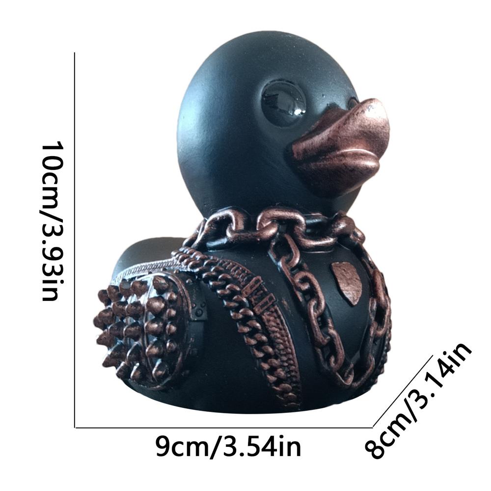 Death Rock Duck Statue Mysterious Devil Elements Devil Duck Ornaments Dashboard Car Interior Decoration Car Accessory
