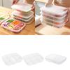4/5/6Grids Sub-Packed Meat Compartment Box Portable Refrigerator Freezer Organizer