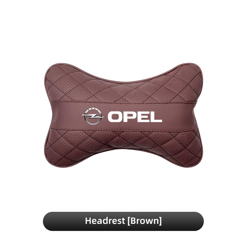 BBFV3 Breathable Leather Car Headrest Seat Neck Support Pillow For Opel Astra Grandland Corsa Mokka Frontera Insignia Zafira Vivaro