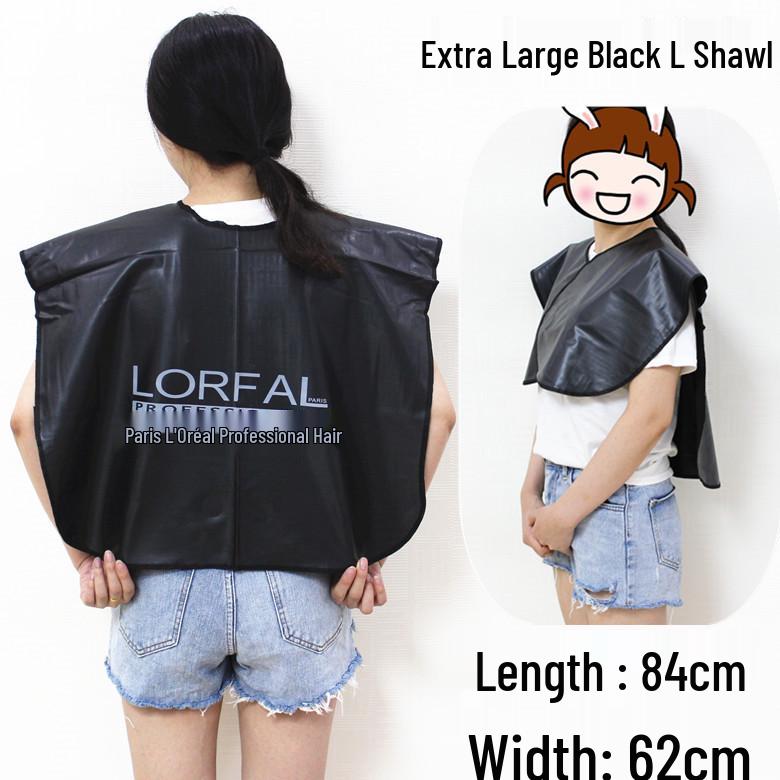 Утолщенная водонепроницаемая парикмахерская накидка для химической завивки, окрашивания и укладки волос.