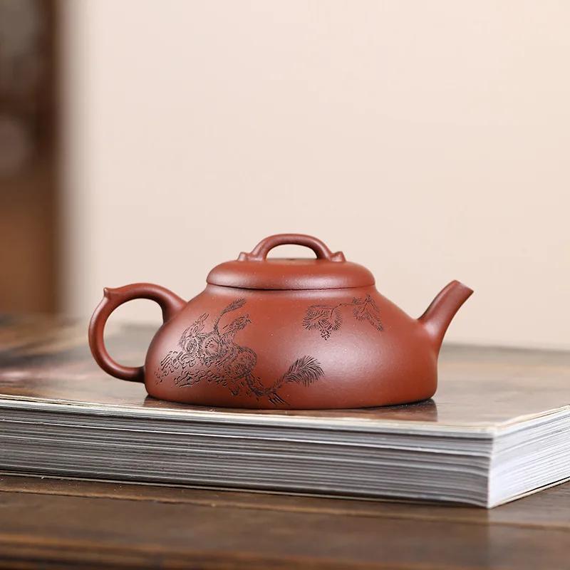 150 мл подлинный исинский фиолетовый глиняный чайник знаменитый ручной работы чайник красивый заварочный чайник китайский чайный сервиз Цзыша индивидуальный