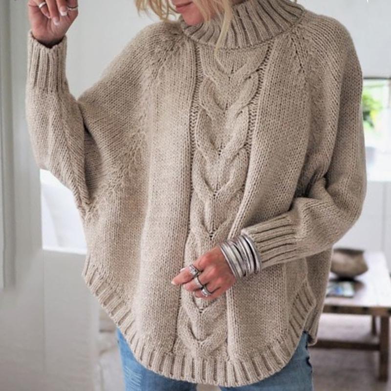 Women Sweater Casual Pullovers Autumn Winter Basics Knitted Loose O Neck Batwing Sleeve Elegance Sweet Female Clothing