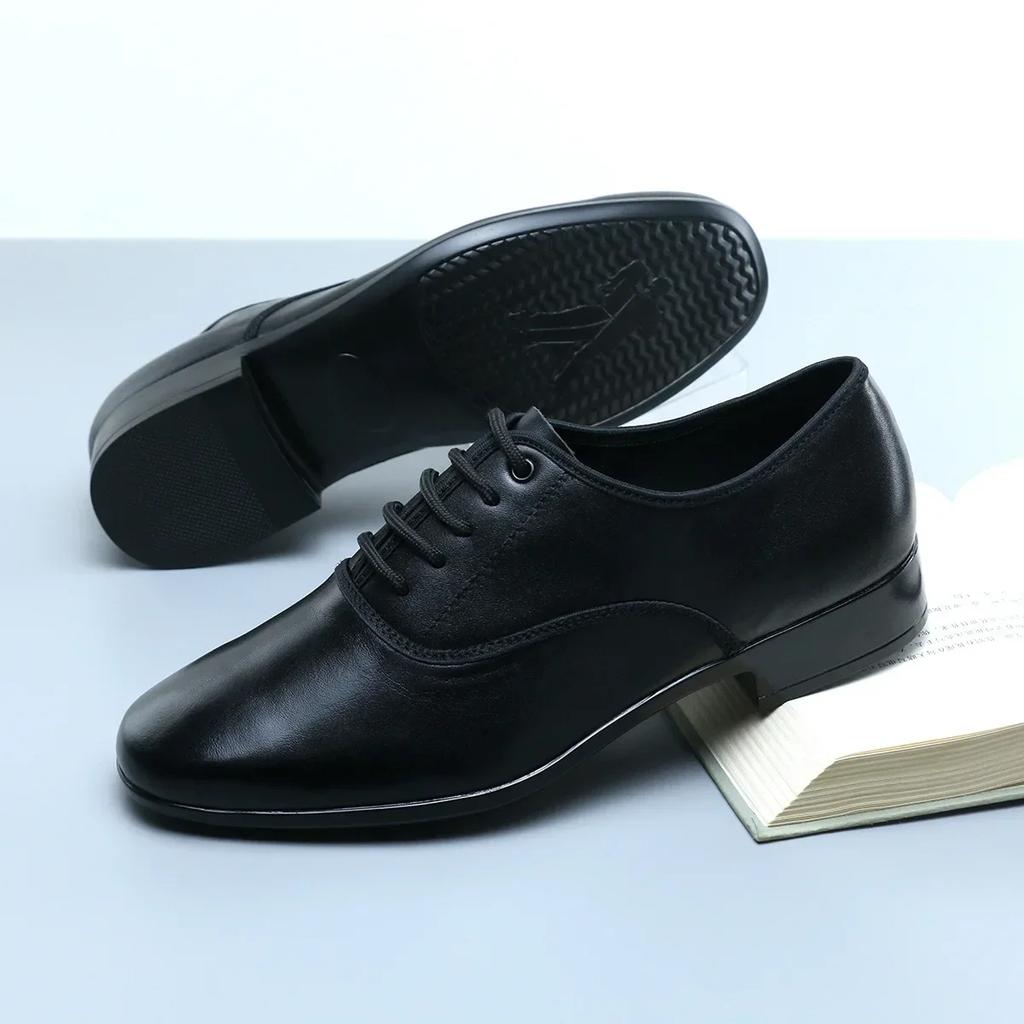 Мужские туфли для современных танцев из натуральной кожи, мужские туфли для латиноамериканских танцев, танго, бальных танцев, с мягкой подошвой, мужские танцевальные туфли, дышащие кроссовки