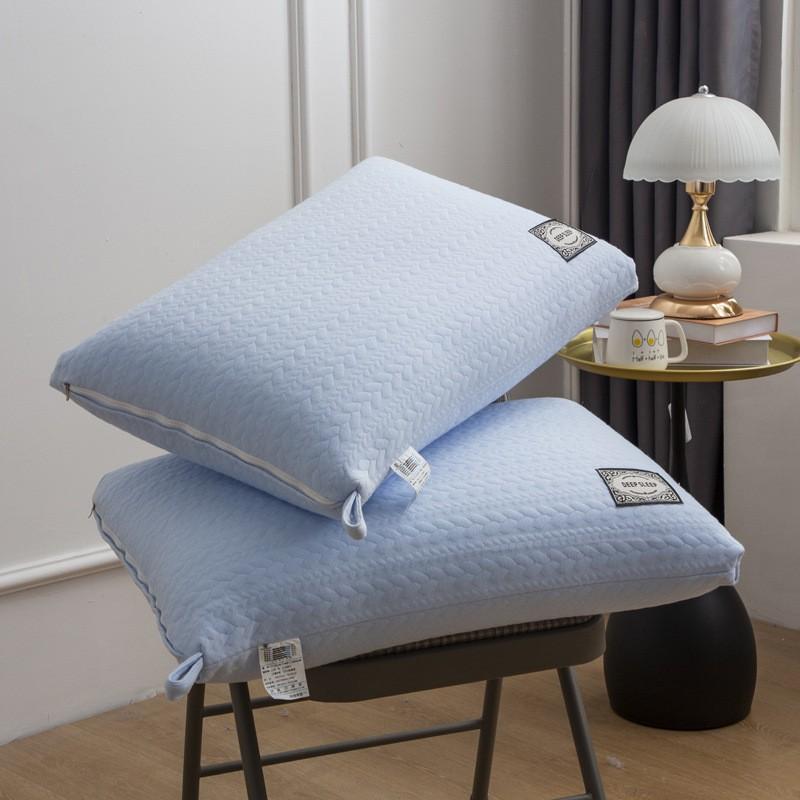 Hotel-Style Memory Foam Alternative Pillow Adults Medium Height 5.1-10cm Hypoallergenic Fiber Fill 40x65cm Rectangular
