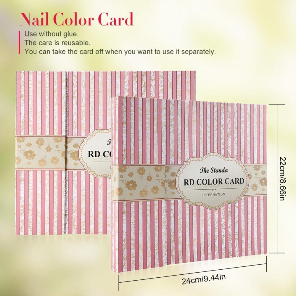 High Grade Nail Color Display Book 120 Colors Nail Polish Display Board Design Tool