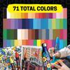 Posca Mitsubishi Pencil Тонкий Круглый 8 ШТ PC3M8C Водобазовый Маркер, Наконечник, Перо, Цвета,