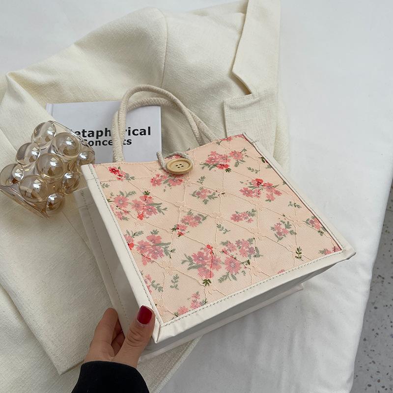 Корейская версия Ins Mini Tote Bag для женщин, новая модная студенческая универсальная сумка на одно плечо для ланч-бокса