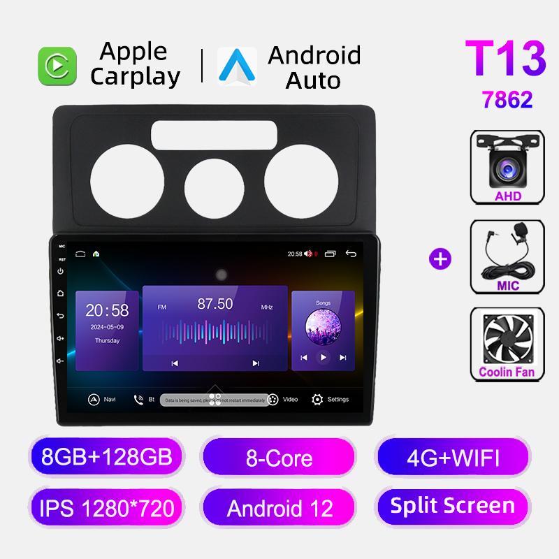 Android для VW Volkswagen Caddy 2K 3 III 2004-2010 Авто Радио Автомобильный Мультимедийный Плеер Навигация GPS Carplay Видео Стерео 2din DVD