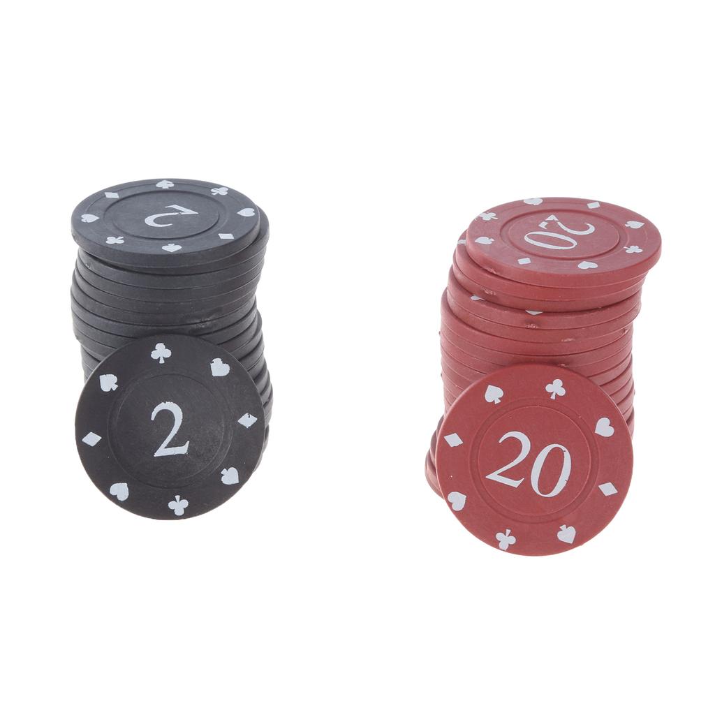 100 шт. Игровые фишки для казино, покера, учебные монеты, пластиковые счетчики для подсчета, маленькие учебные счетчики-фишки