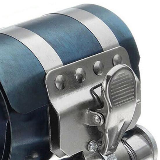 3Pcs/Set Piston Ring Compressor Easy Installation Professional Chrome Vanadium Steel 3 Inch 53-150mm Engine Ratchet Type Clamp Installer for Car