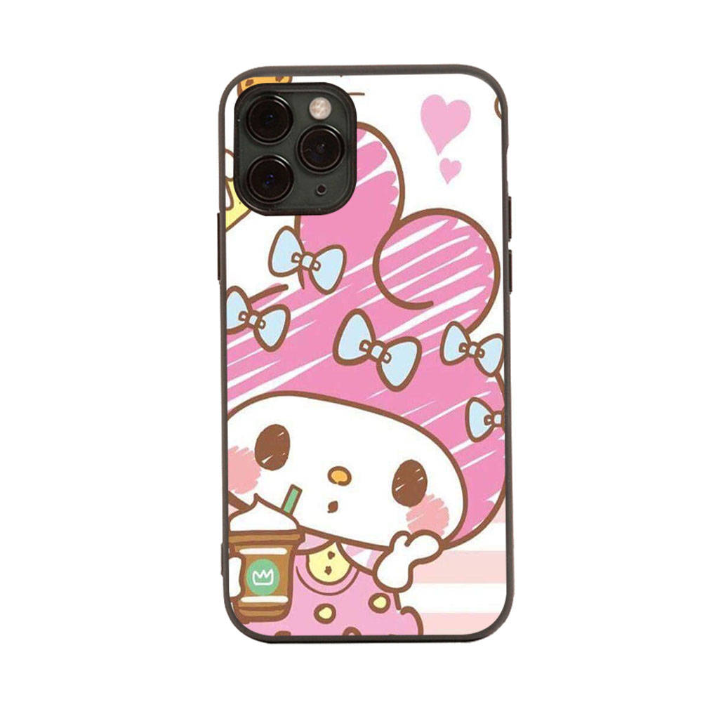 HK21 Cute My MelodyBlack Sofe Case for Xiaomi Poco X6 X4 M5 M6 F5 F6 C65 C55 C50 C51 C40 Pro Redmi 14C A3X 13C 12C 11T 10A 9C Note 7 6 8A Plus