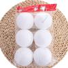 6pcs Round White Foam Christmas Balls 4/6/8CM Xmas Tree Hanging Pendant  New Year Gift