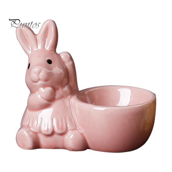 Керамическая подставка для яиц в виде кролика, декор для стола для завтрака, подставка для яиц в виде кролика для яиц всмятку, украшение для дома на Пасху