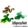 10 шт. резиновые лягушки мягкие рыболовные приманки CrankBait снасти 6 см лягушки рыболовные приманки приманки